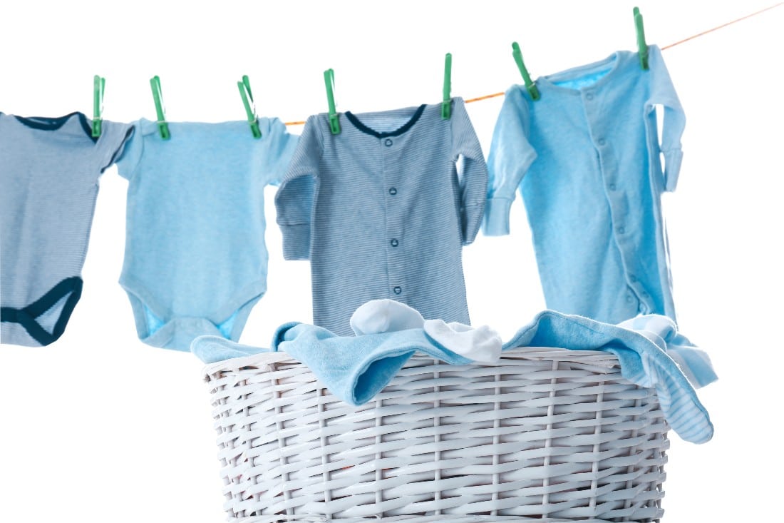 Baby linen drying Areu bb
